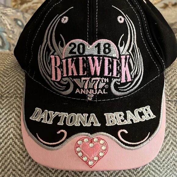 Daytona Beach Bike Week His and Her Baseball Hats 2018 NWOT - Picture 6 of 8